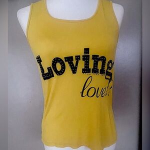 Womens yellow tank top